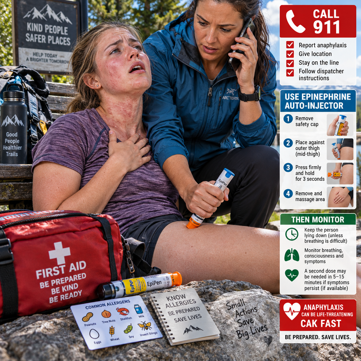 Reazioni anafilattiche: cosa fare in caso di emergenza